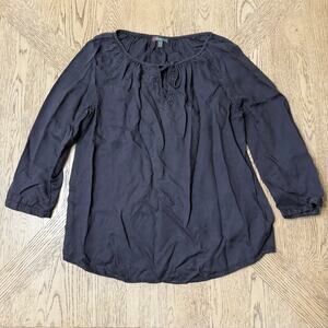 Street One Black Beaded 3/4 Sleeve‎ Top Shirt EU 36 US 6